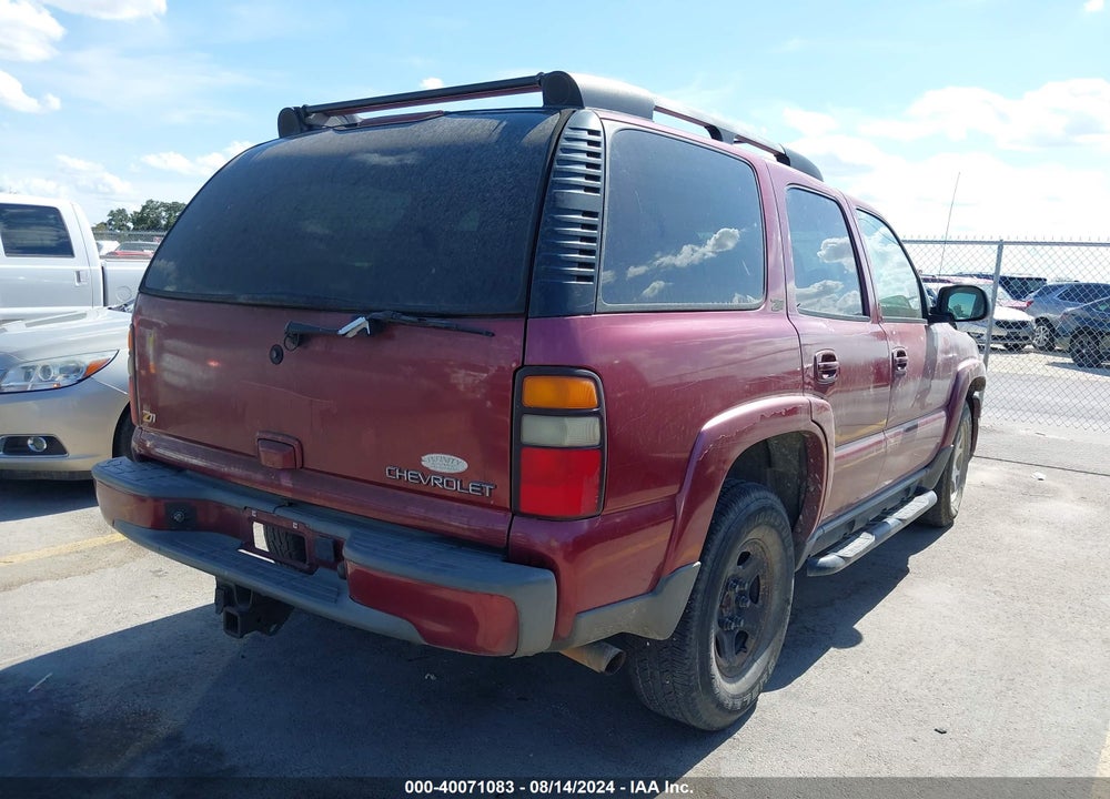 2004 CHEVROLET TAHOE Z71 VIN: 1GNEK13Z64R142989