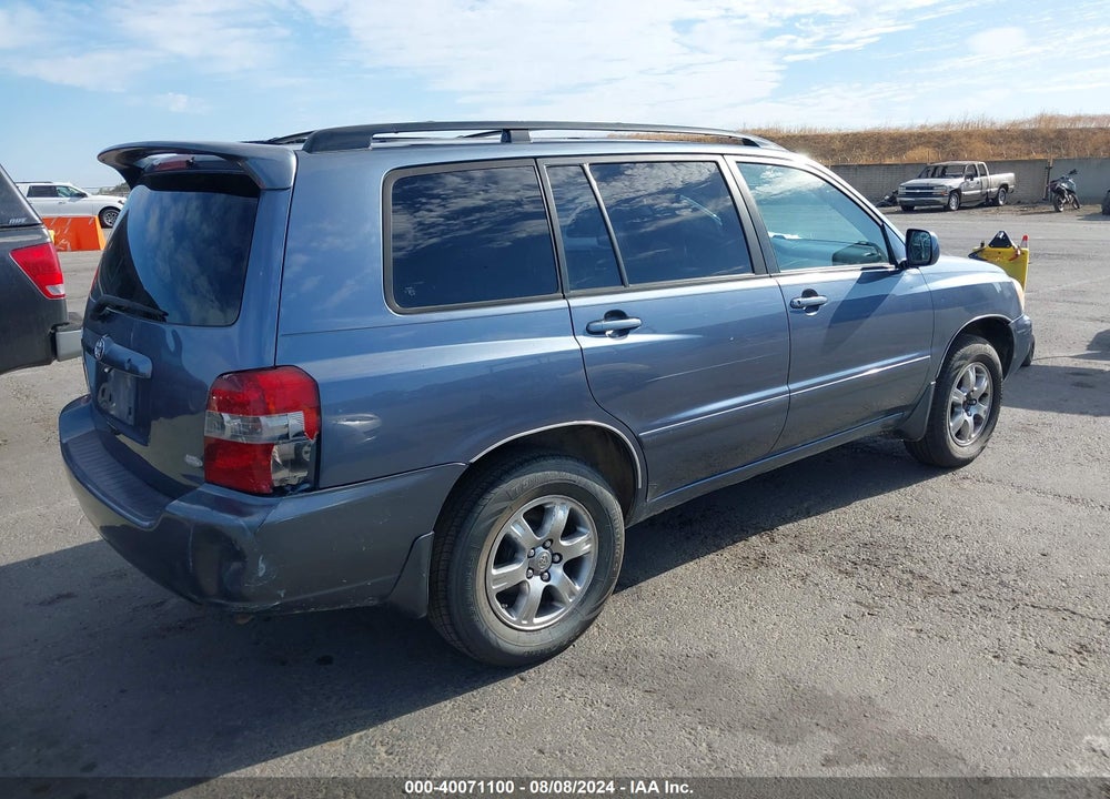 2007 TOYOTA HIGHLANDER V6 VIN: JTEEP21AX70230316