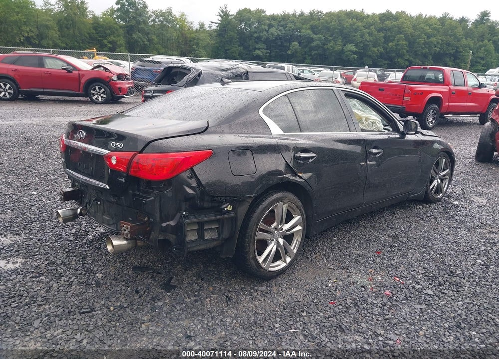 2014 INFINITI Q50 PREMIUM VIN: JN1BV7ARXEM708162