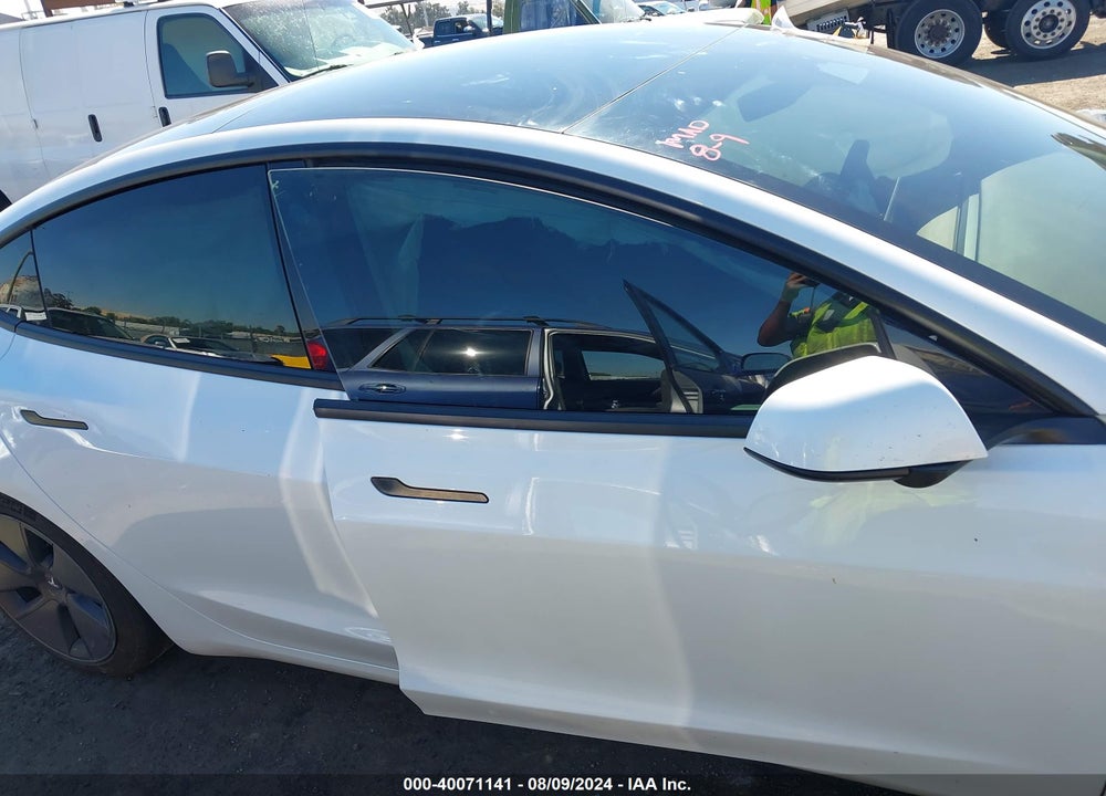 2021 TESLA MODEL 3 STANDARD RANGE PLUS REAR-WHEEL DRIVE VIN: 5YJ3E1EA5MF986414