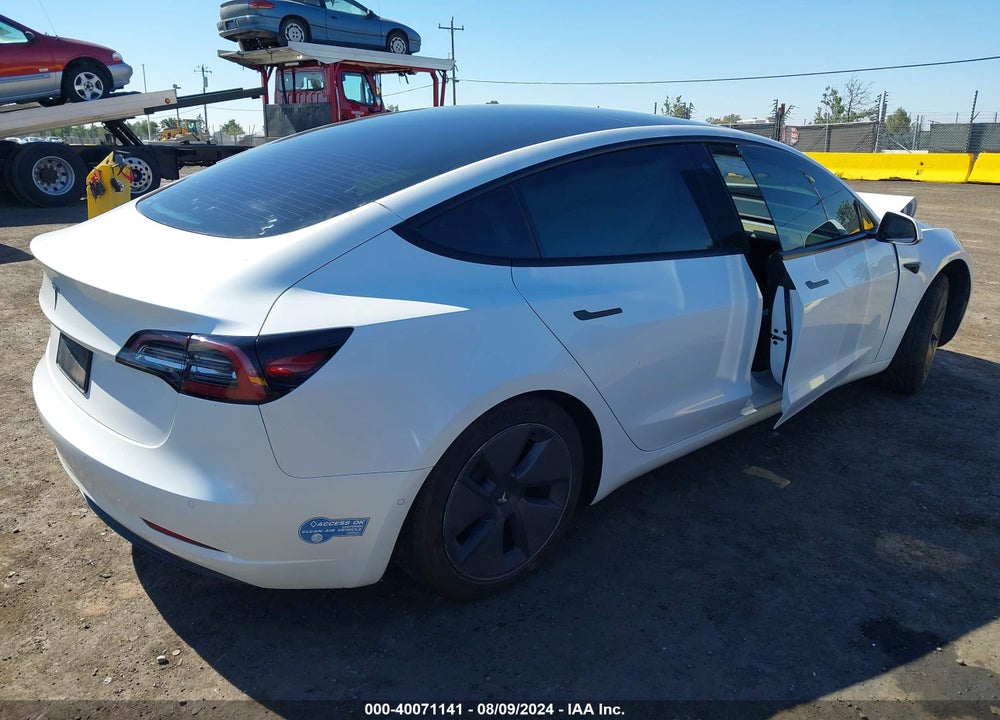 2021 TESLA MODEL 3 STANDARD RANGE PLUS REAR-WHEEL DRIVE VIN: 5YJ3E1EA5MF986414
