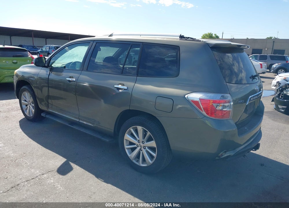 2008 TOYOTA HIGHLANDER HYBRID LIMITED VIN: JTEEW44A582002613