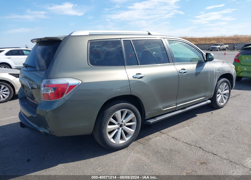 2008 TOYOTA HIGHLANDER HYBRID LIMITED VIN: JTEEW44A582002613