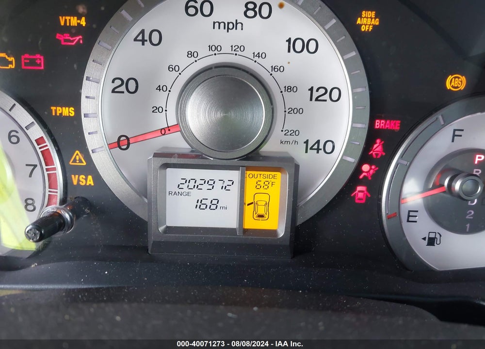 2010 HONDA PILOT EX-L VIN: 5FNYF4H50AB029736