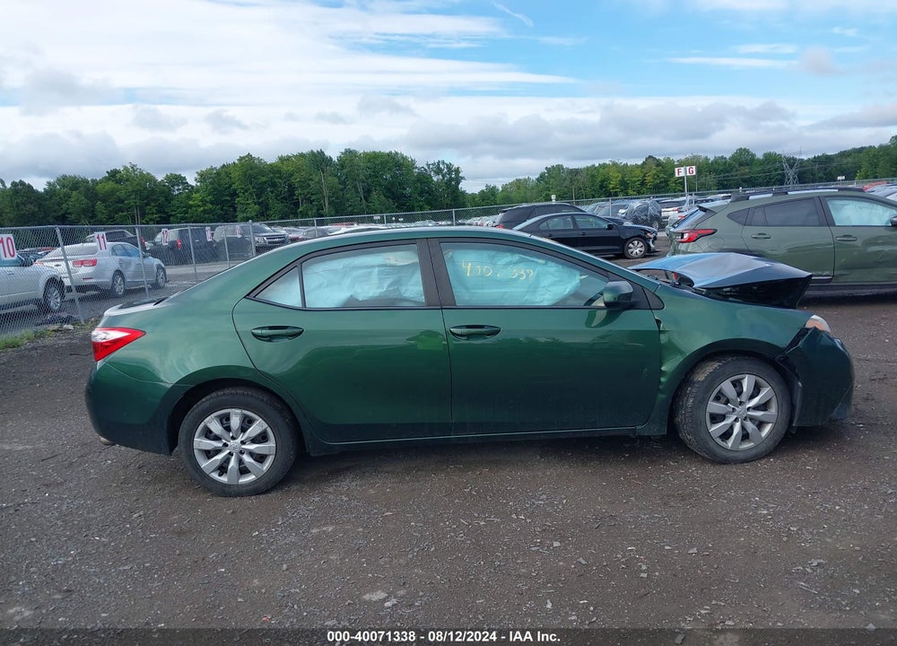 2015 TOYOTA COROLLA LE VIN: 2T1BURHE6FC297145