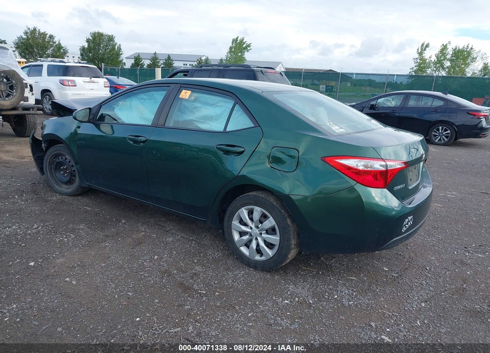 2015 TOYOTA COROLLA LE VIN: 2T1BURHE6FC297145