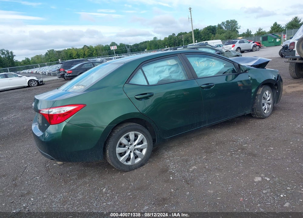 2015 TOYOTA COROLLA LE VIN: 2T1BURHE6FC297145