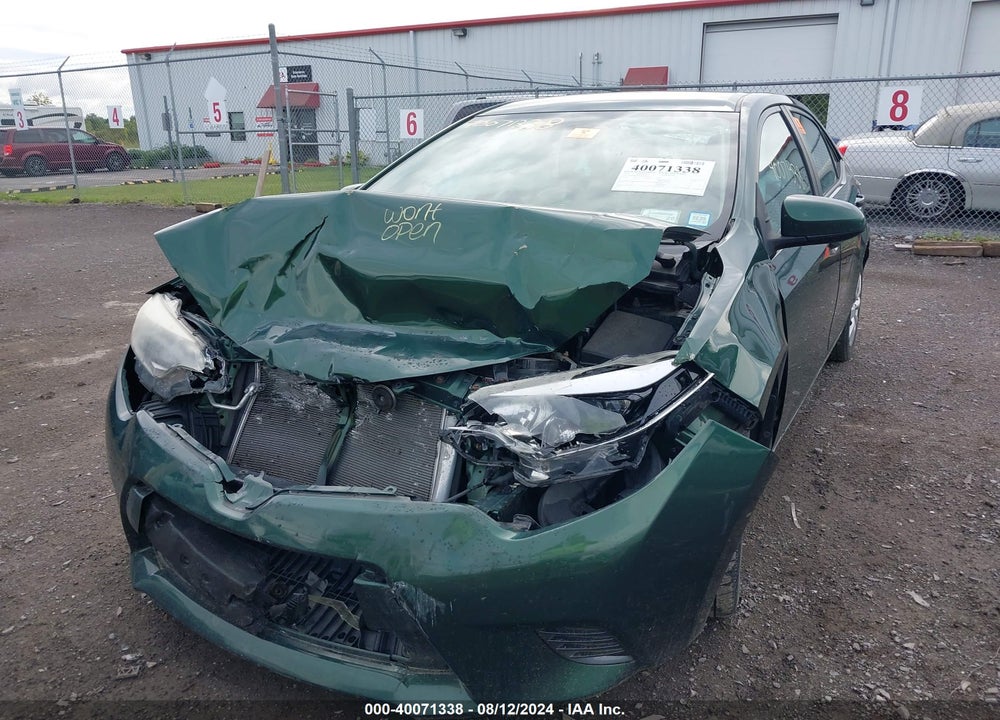 2015 TOYOTA COROLLA LE VIN: 2T1BURHE6FC297145