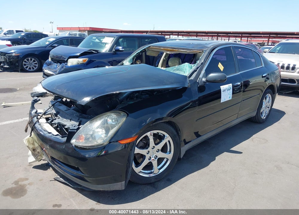 2003 INFINITI G35 BASE W/6 SPEED MANUAL/LUXURY/LUXURY LEATHER VIN: JNKCV51E63M000277