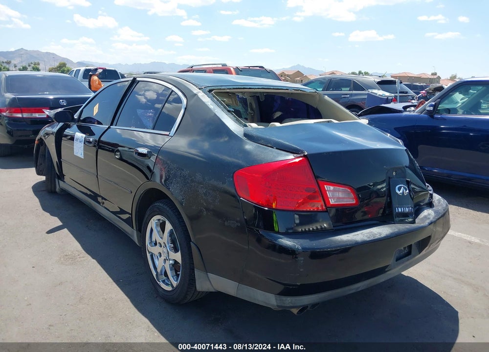 2003 INFINITI G35 BASE W/6 SPEED MANUAL/LUXURY/LUXURY LEATHER VIN: JNKCV51E63M000277