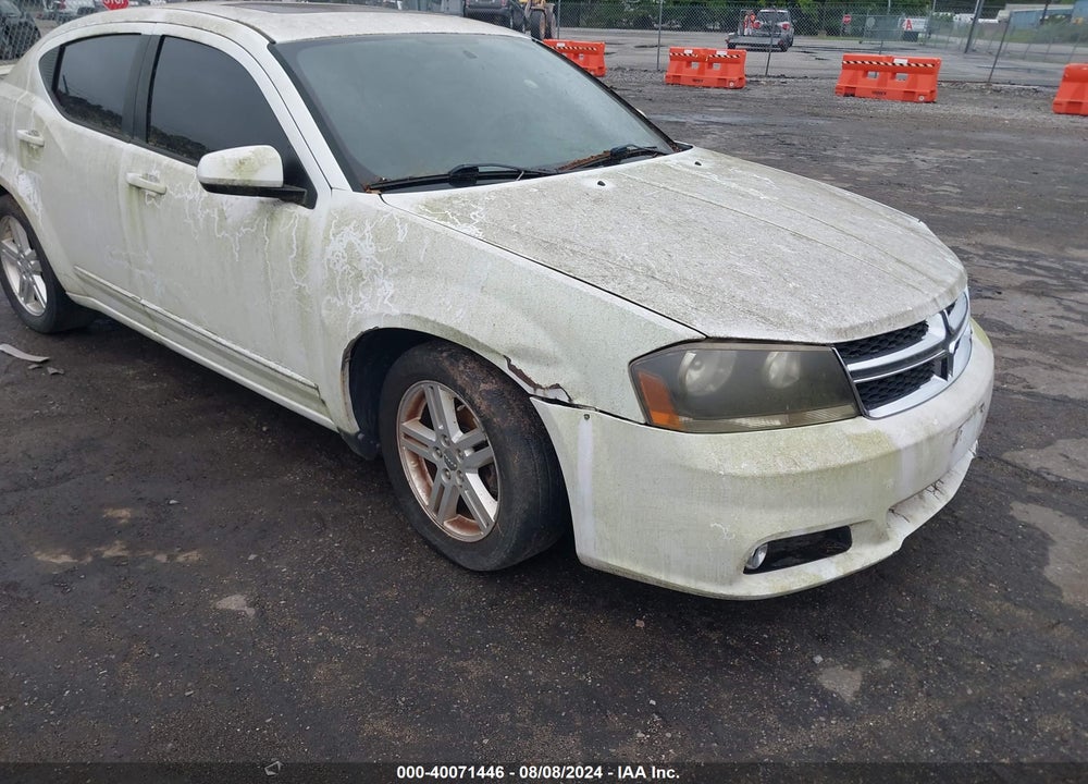2013 DODGE AVENGER SXT VIN: 1C3CDZCG8DN663442