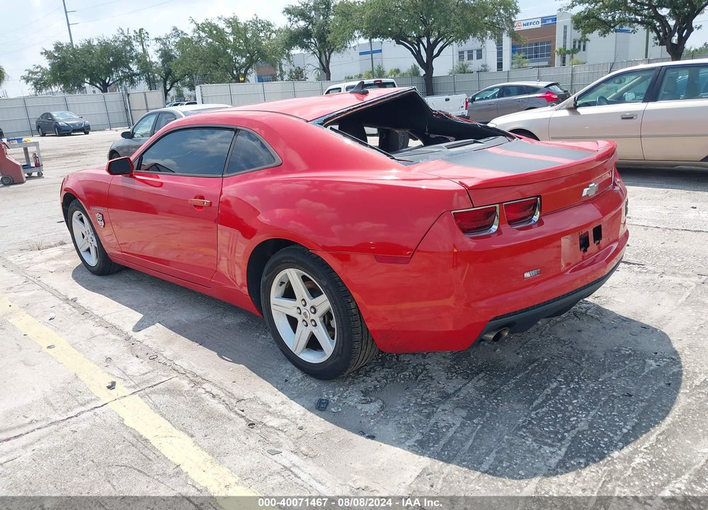 2012 CHEVROLET CAMARO 1LT VIN: 2G1FB1E30C9113933