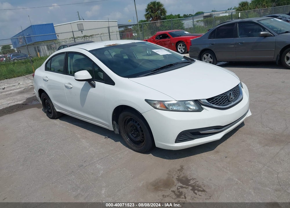 2013 HONDA CIVIC LX VIN: 19XFB2F55DE006182