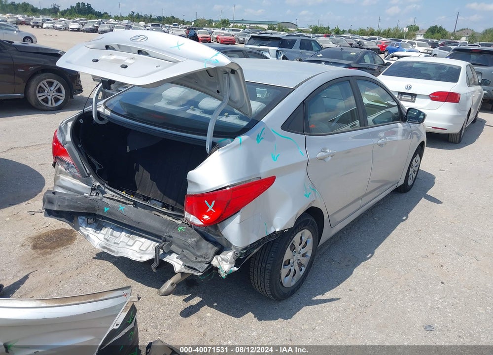 2017 HYUNDAI ACCENT SE VIN: KMHCT4AE6HU265530