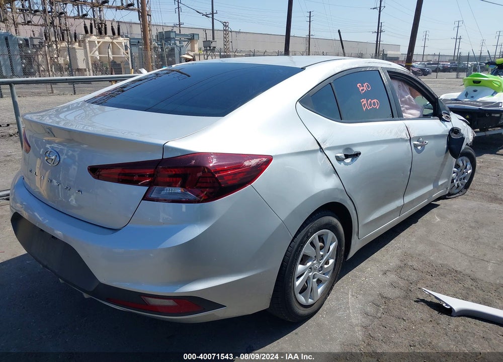 2019 HYUNDAI ELANTRA SE VIN: 5NPD74LF9KH431074
