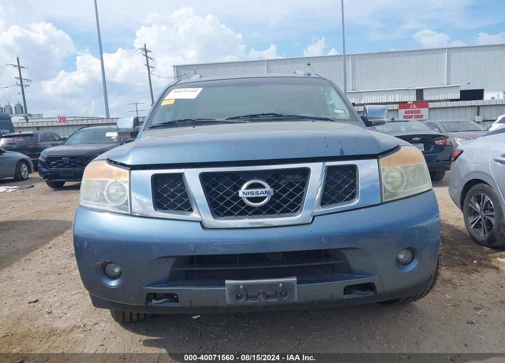 2012 NISSAN ARMADA PLATINUM VIN: 5N1BA0ND3CN616778