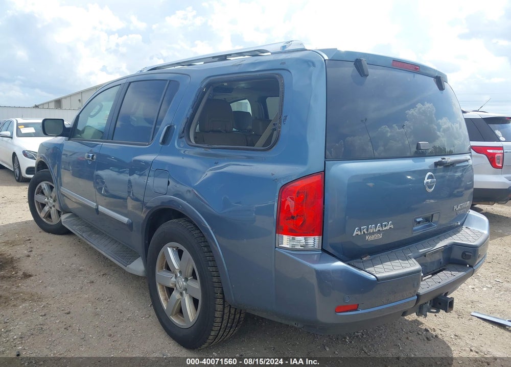 2012 NISSAN ARMADA PLATINUM VIN: 5N1BA0ND3CN616778