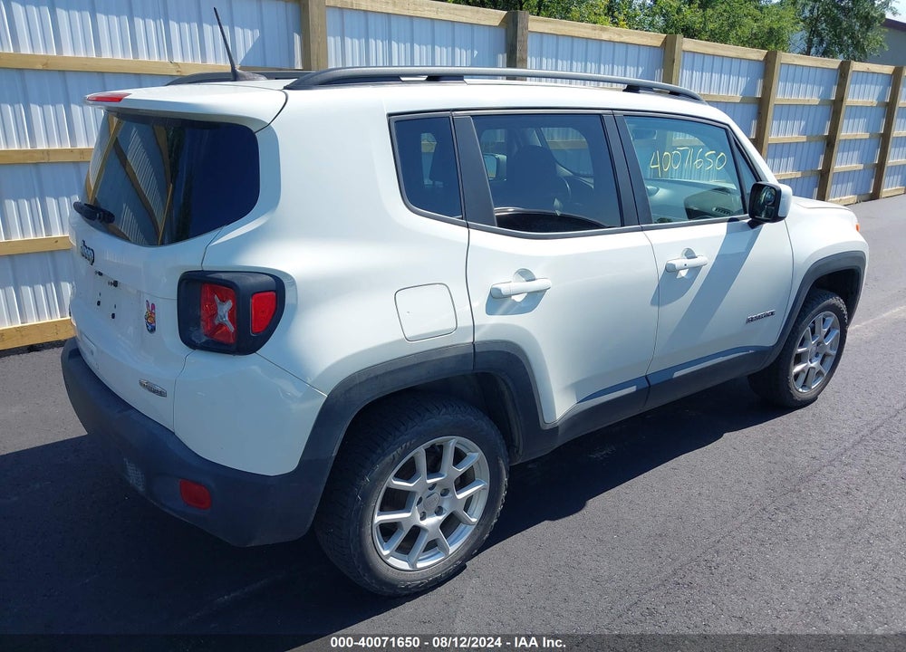 2019 JEEP RENEGADE LATITUDE 4X4 VIN: ZACNJBBB8KPJ98429