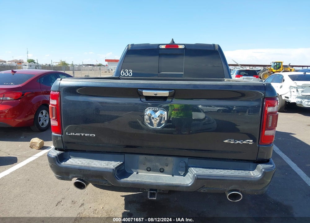 2019 RAM 1500 LIMITED 4X4 5'7 BOX VIN: 1C6SRFHT7KN801599