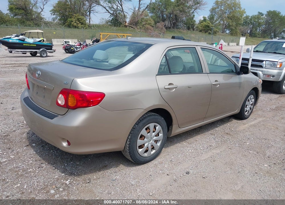 2009 TOYOTA COROLLA LE VIN: 1NXBU40E59Z080445