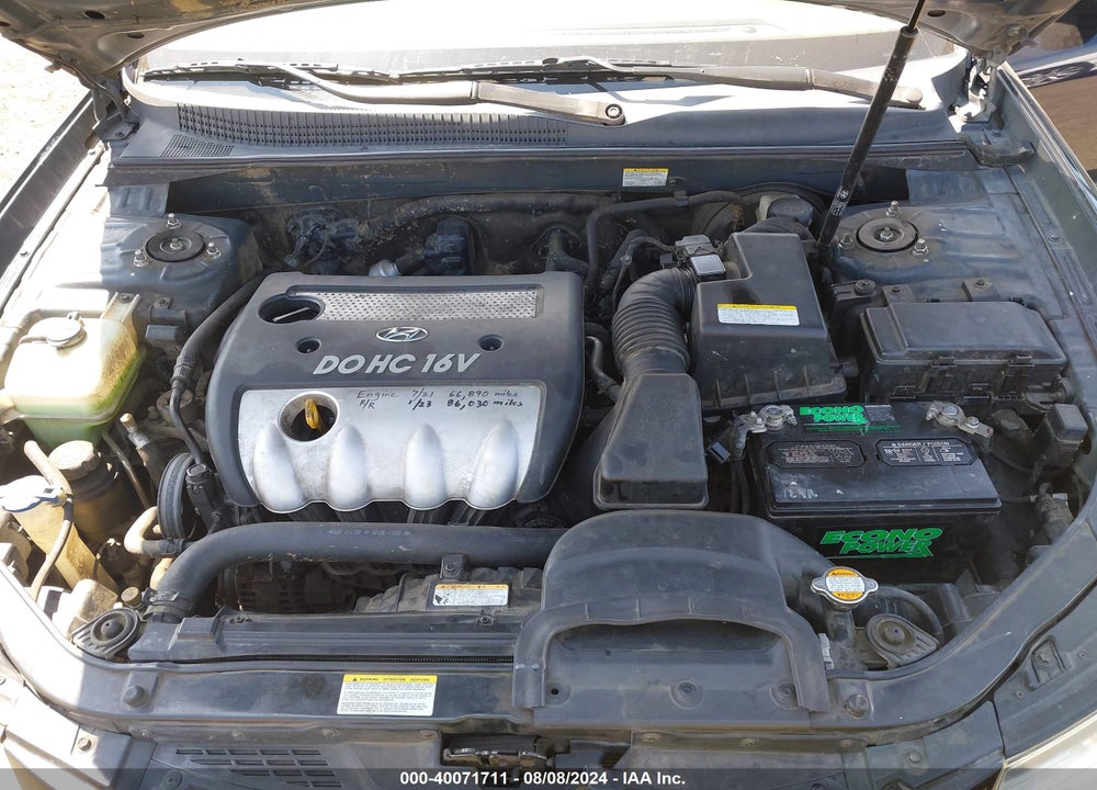 2006 HYUNDAI SONATA GLS VIN: 5NPEU46C66H160446