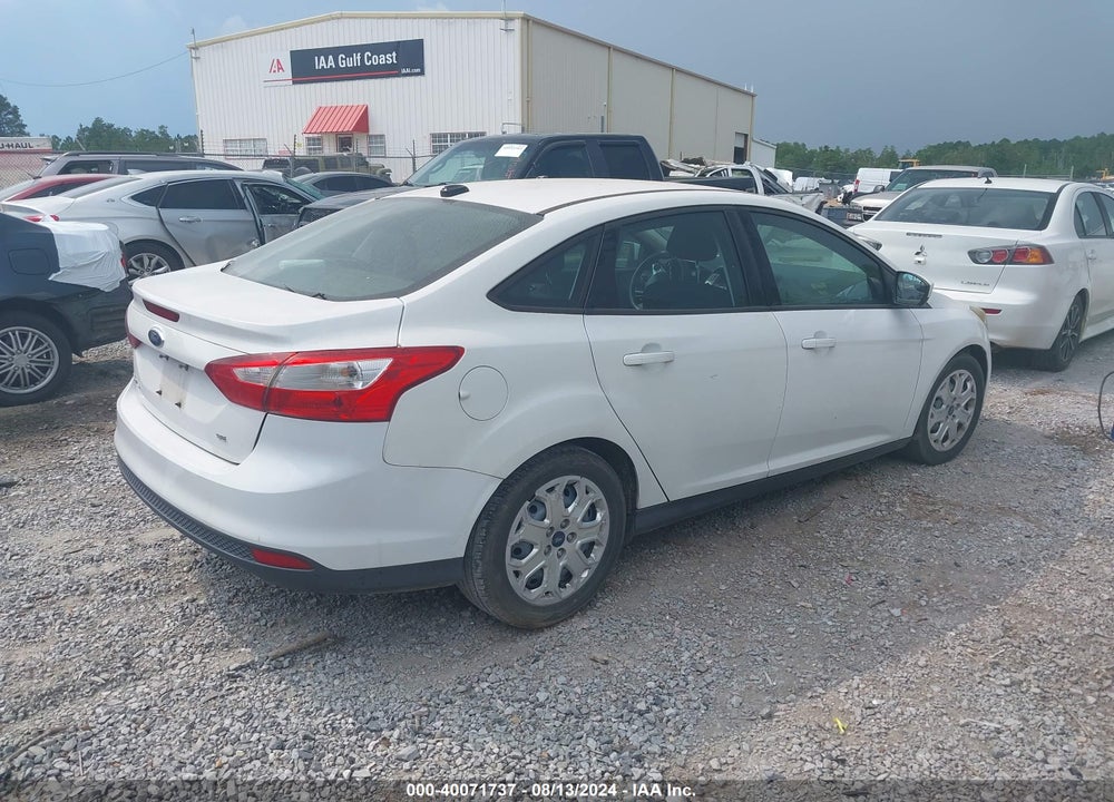 2012 FORD FOCUS SE VIN: 1FAHP3F24CL308211