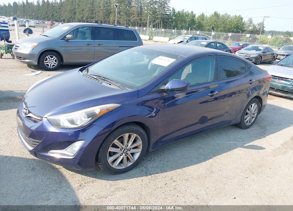 2014 HYUNDAI ELANTRA SE VIN: 5NPDH4AE9EH500700