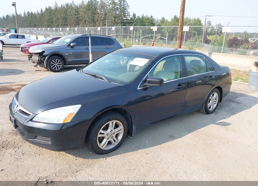 2007 HONDA ACCORD 2.4 SE VIN: 1HGCM56397A124449