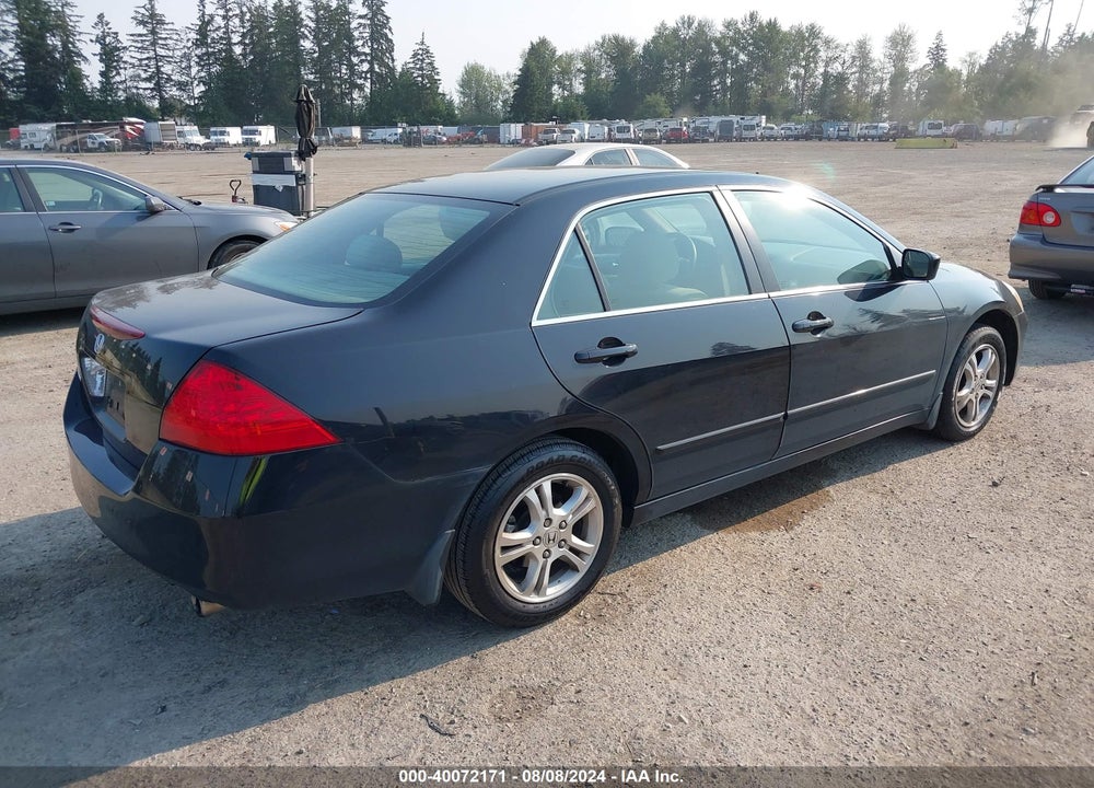 2007 HONDA ACCORD 2.4 SE VIN: 1HGCM56397A124449
