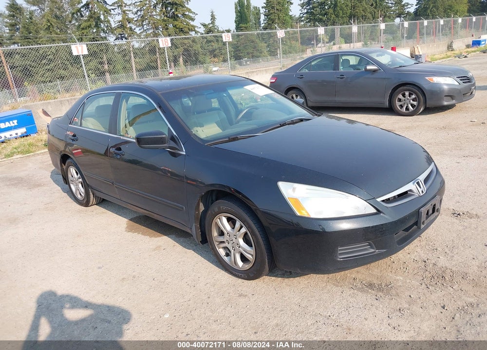 2007 HONDA ACCORD 2.4 SE VIN: 1HGCM56397A124449