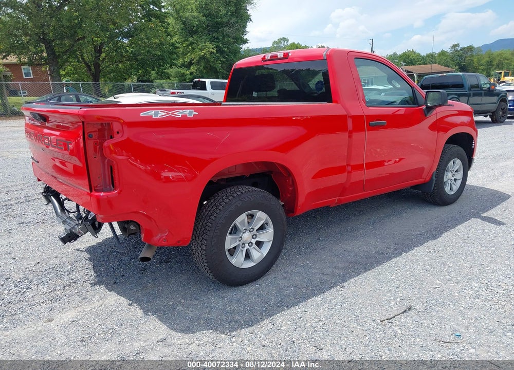 2024 CHEVROLET SILVERADO 1500 4WD REGULAR CAB STANDARD BED WT VIN: 3GCNDAEK6RG125328