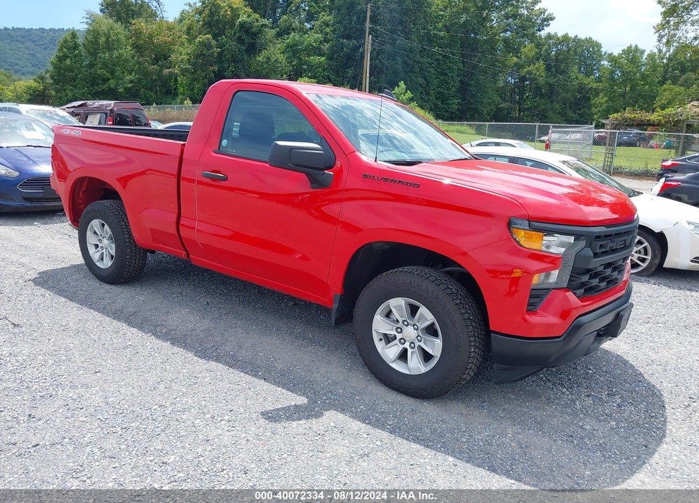 2024 CHEVROLET SILVERADO 1500 4WD REGULAR CAB STANDARD BED WT VIN: 3GCNDAEK6RG125328