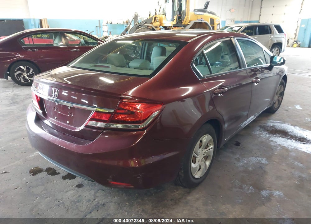2014 HONDA CIVIC LX VIN: 19XFB2F59EE244778
