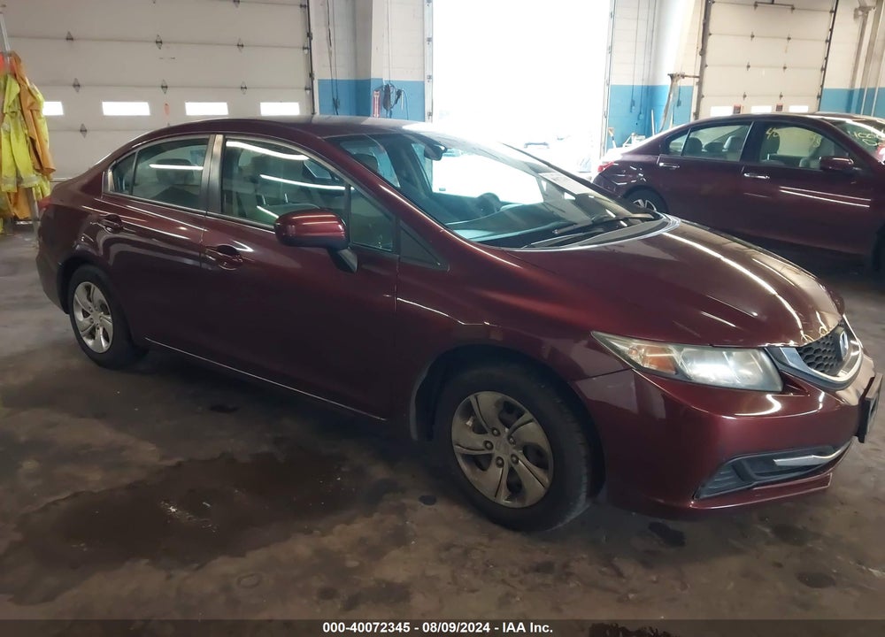 2014 HONDA CIVIC LX VIN: 19XFB2F59EE244778
