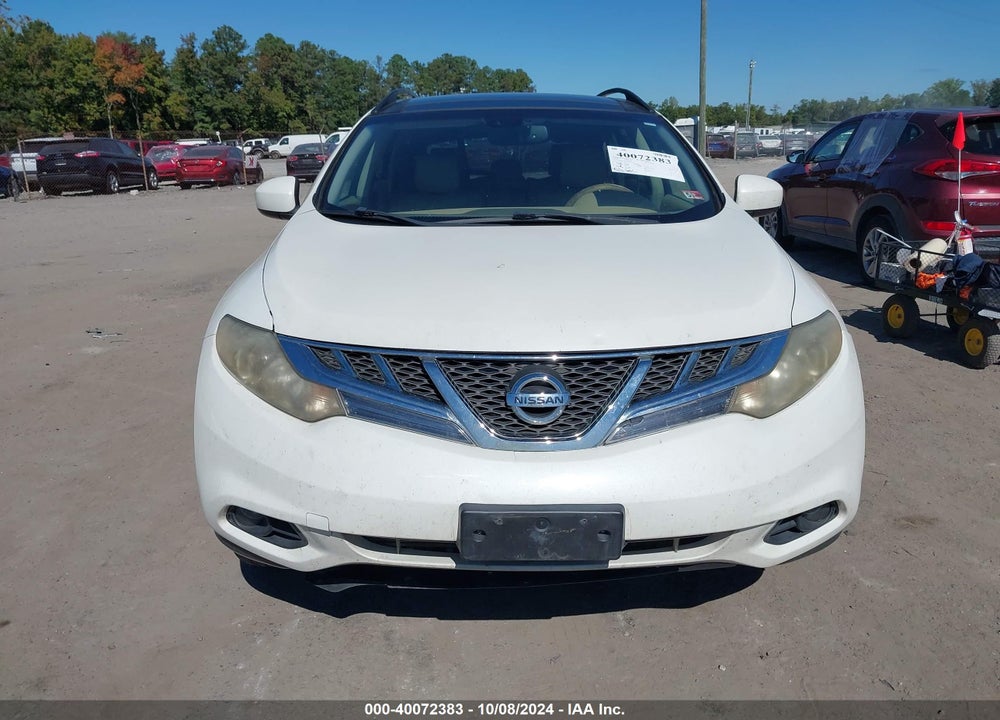 2012 NISSAN MURANO SL VIN: JN8AZ1MW8CW204419
