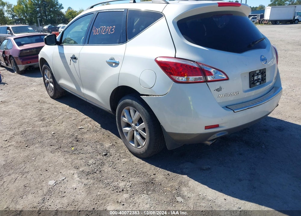 2012 NISSAN MURANO SL VIN: JN8AZ1MW8CW204419