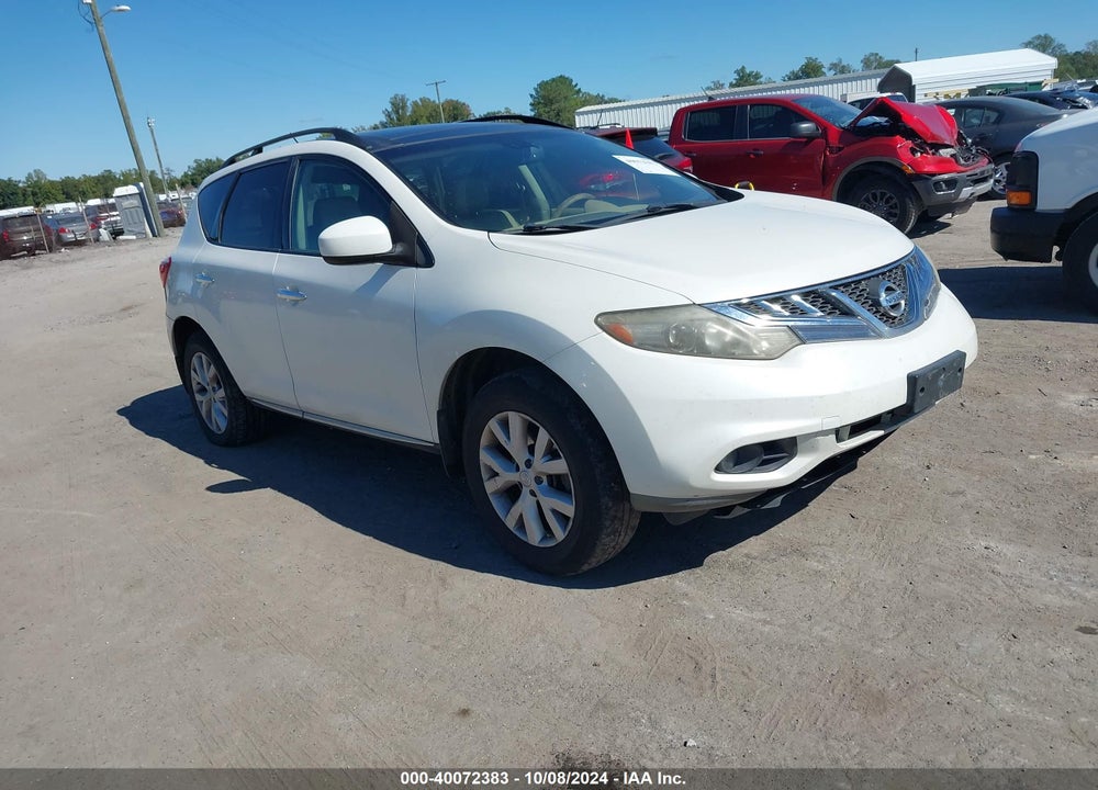 2012 NISSAN MURANO SL VIN: JN8AZ1MW8CW204419
