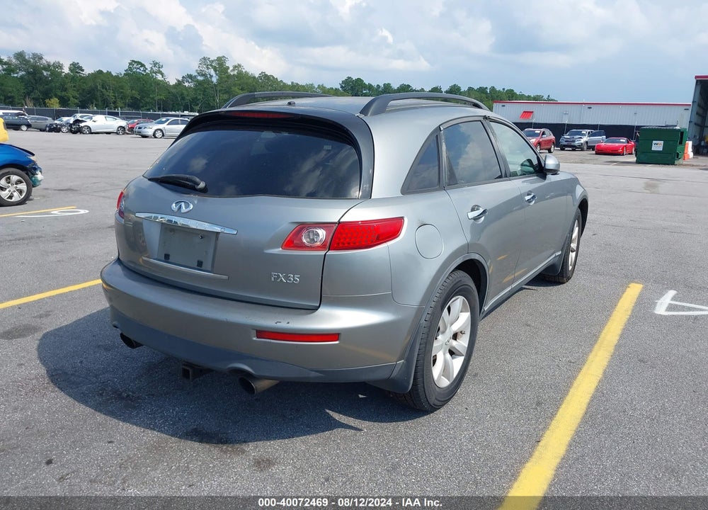 2004 INFINITI FX35 VIN: JNRAS08W04X215706