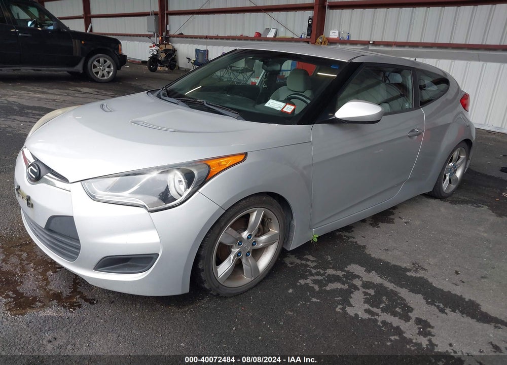 2012 HYUNDAI VELOSTER BASE W/GRAY VIN: KMHTC6ADXCU077721