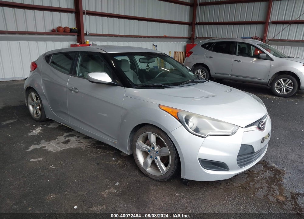2012 HYUNDAI VELOSTER BASE W/GRAY VIN: KMHTC6ADXCU077721