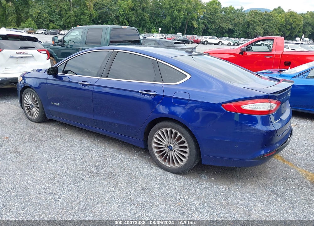 2013 FORD FUSION HYBRID TITANIUM VIN: 3FA6P0RU7DR281916