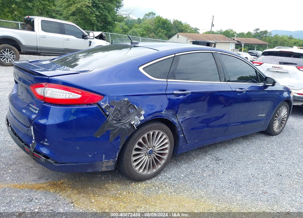 2013 FORD FUSION HYBRID TITANIUM VIN: 3FA6P0RU7DR281916