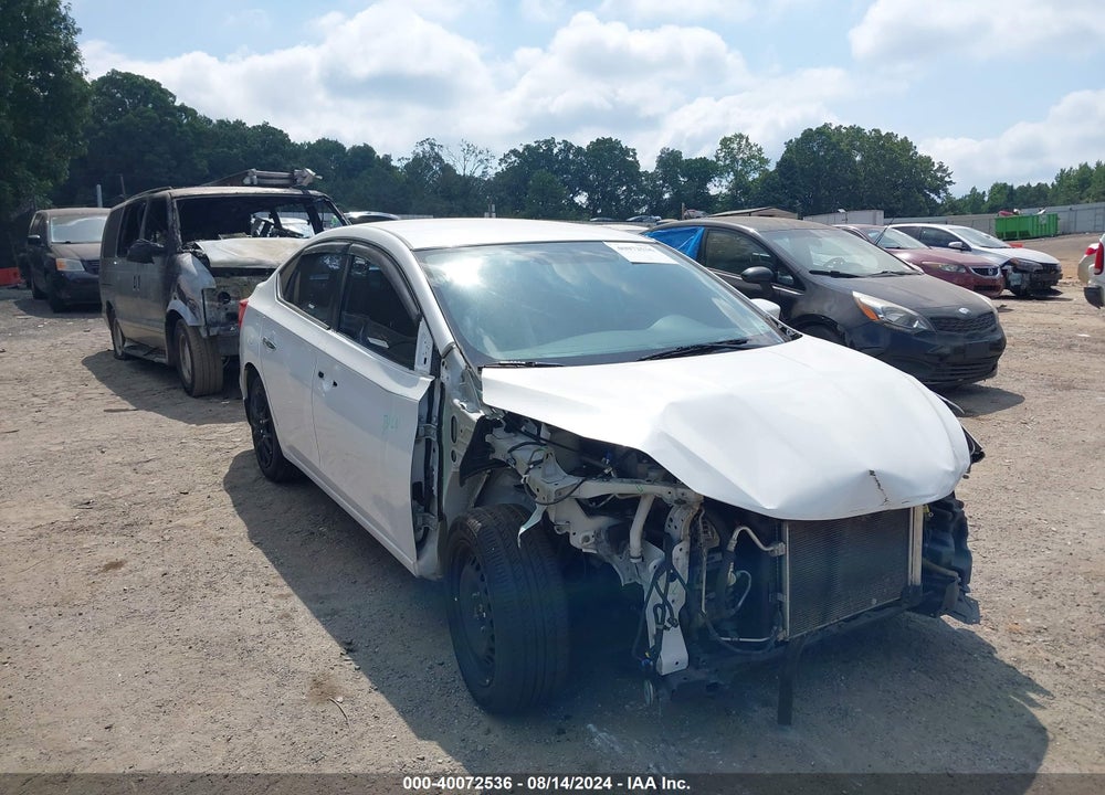 2017 NISSAN SENTRA SV VIN: 3N1AB7APXHL650264