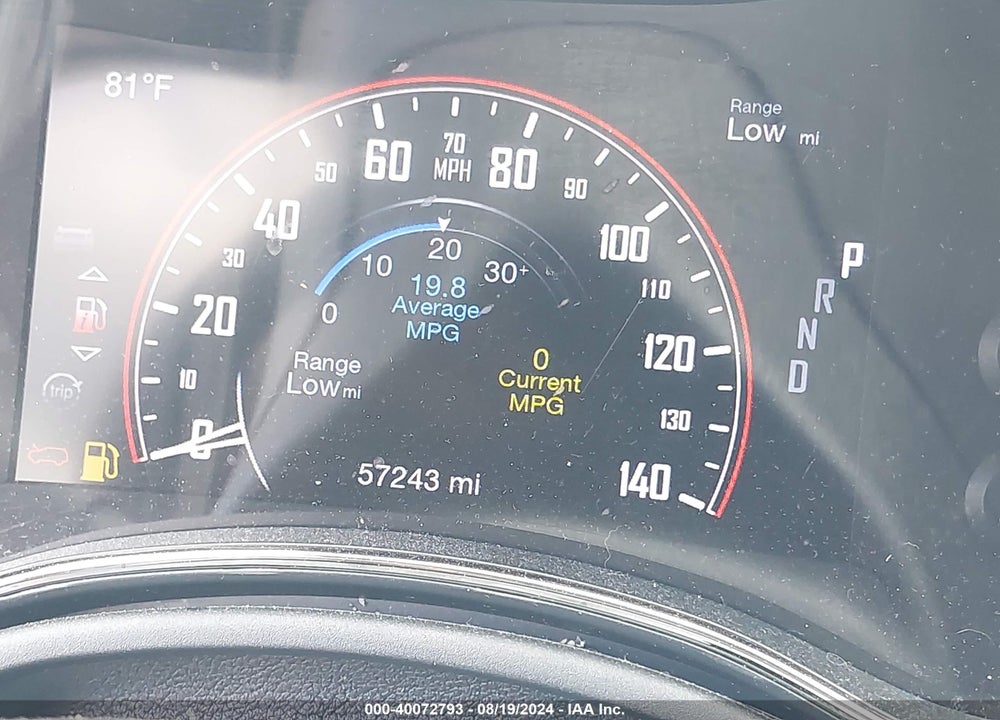 2019 DODGE DURANGO GT AWD VIN: 1C4RDJDG3KC717857