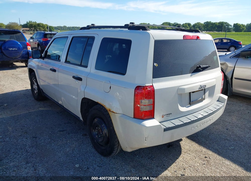 2008 JEEP PATRIOT SPORT VIN: 1J8FT28048D729035