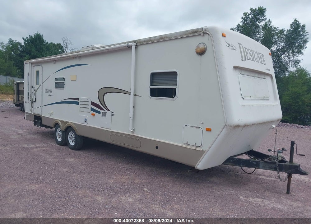 2003 JAYCO DESIGNER 32RLS, TRAVEL TRAILER VIN: 1UJBJ02R931SY0064