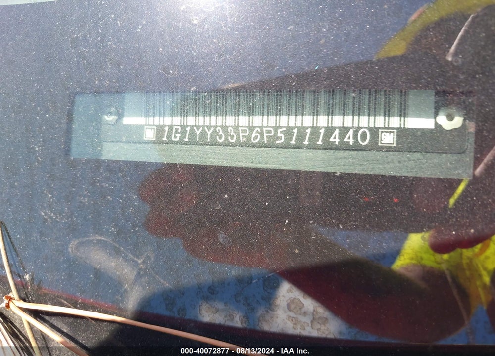 1993 CHEVROLET CORVETTE VIN: 1G1YY33P6P5111440