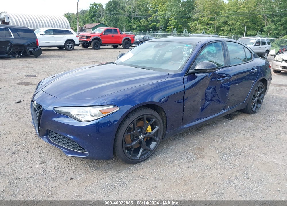 2021 ALFA ROMEO GIULIA TI AWD VIN: ZARFANBN0M7645134