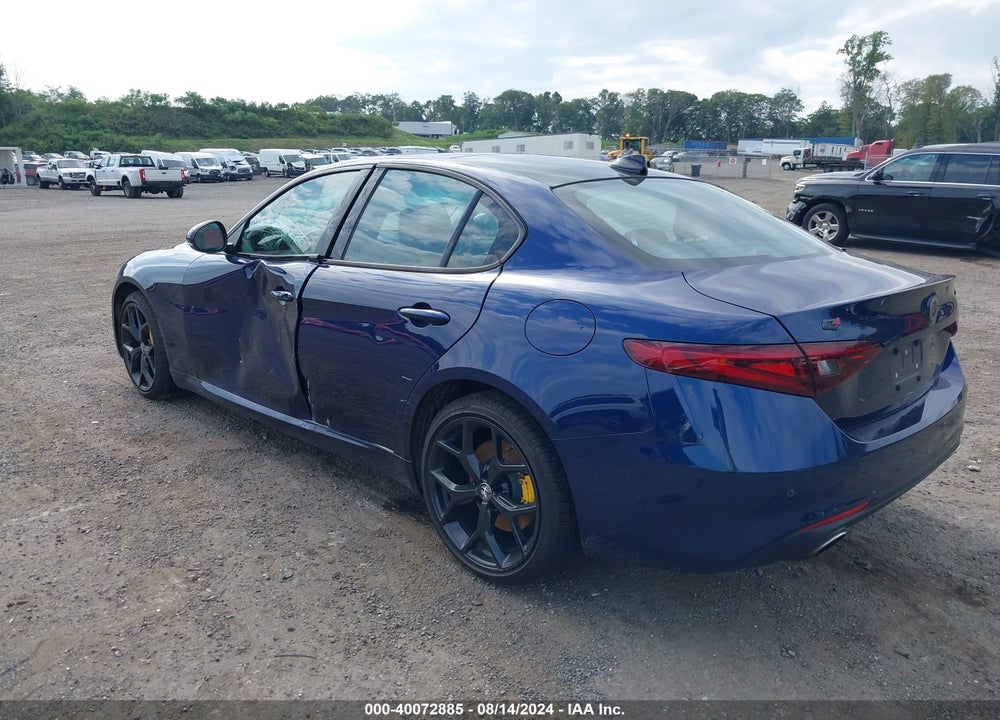 2021 ALFA ROMEO GIULIA TI AWD VIN: ZARFANBN0M7645134