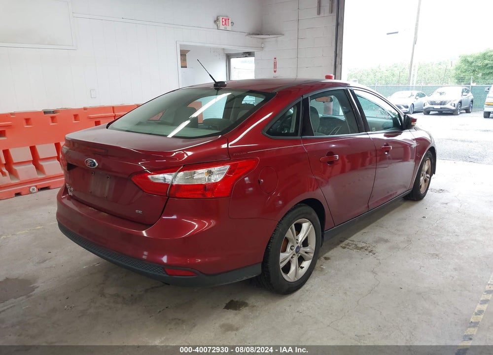 2014 FORD FOCUS SE VIN: 1FADP3F27EL338661